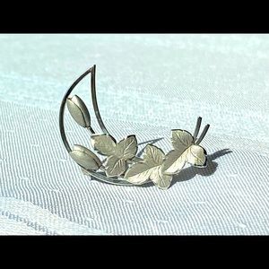Bond Boyd Sterling Silver 925 Flower Moon Pin Brooch